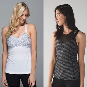 *2 Lululemon Tanks Run City / Wrap Sz 10 EUC